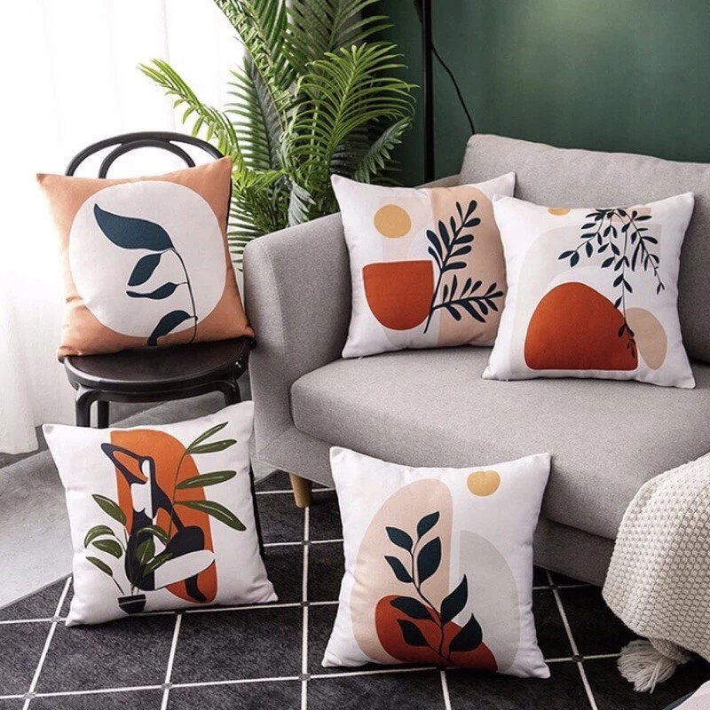 AMITY GEOMETRICAL PILLOW CUSHION COVER CASE PRINTED THROW PILLOW HOME DECOR SOFA