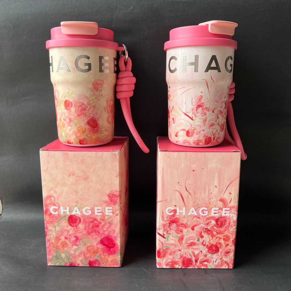 Chagee Lychee Black Tea Portable Thermos Tumbler 365ml | 王 Meijimine ชา 一红เดียว双杯 365ml