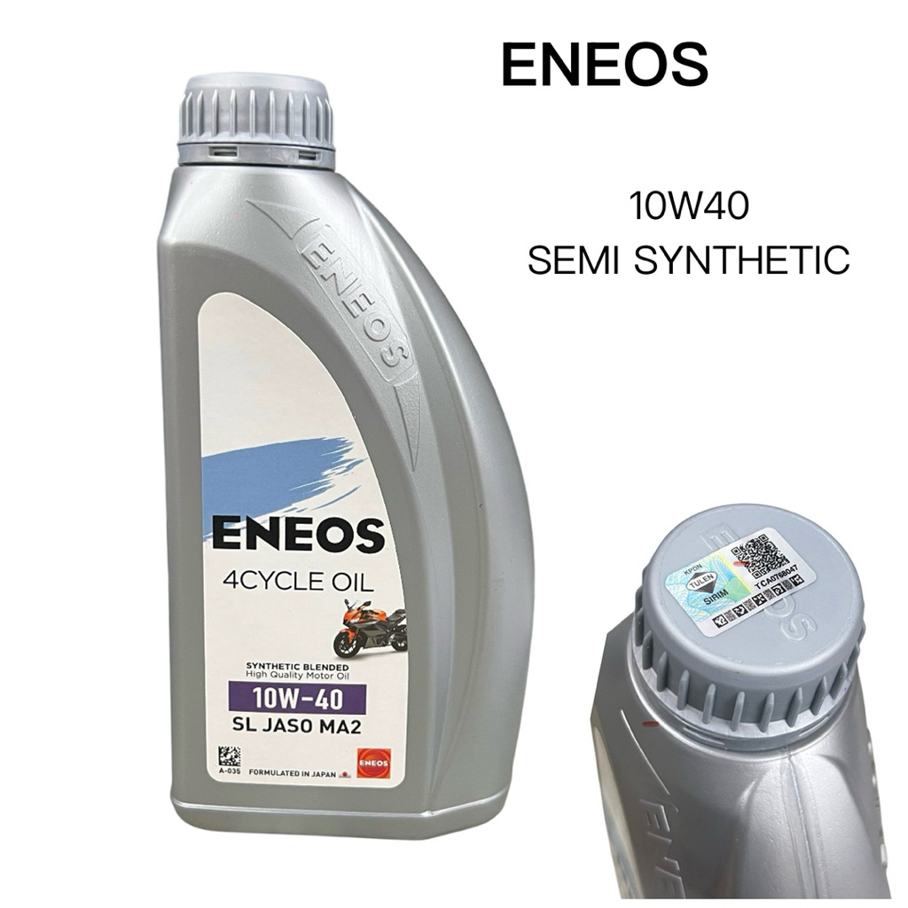รถจักรยานยนต์น้ํามัน ENEOS JAPAN 10W40 SEMI SYNTHETIC ENEOS 1 ลิตร