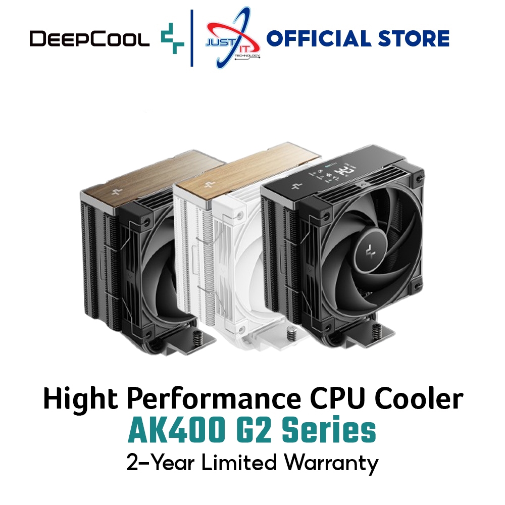 DEEPCOOL AK400 G2 BLACK / WHITE / DIGITAL NYX คูลเลอร์ซีพียูประสิทธิภาพสูงสีดํา