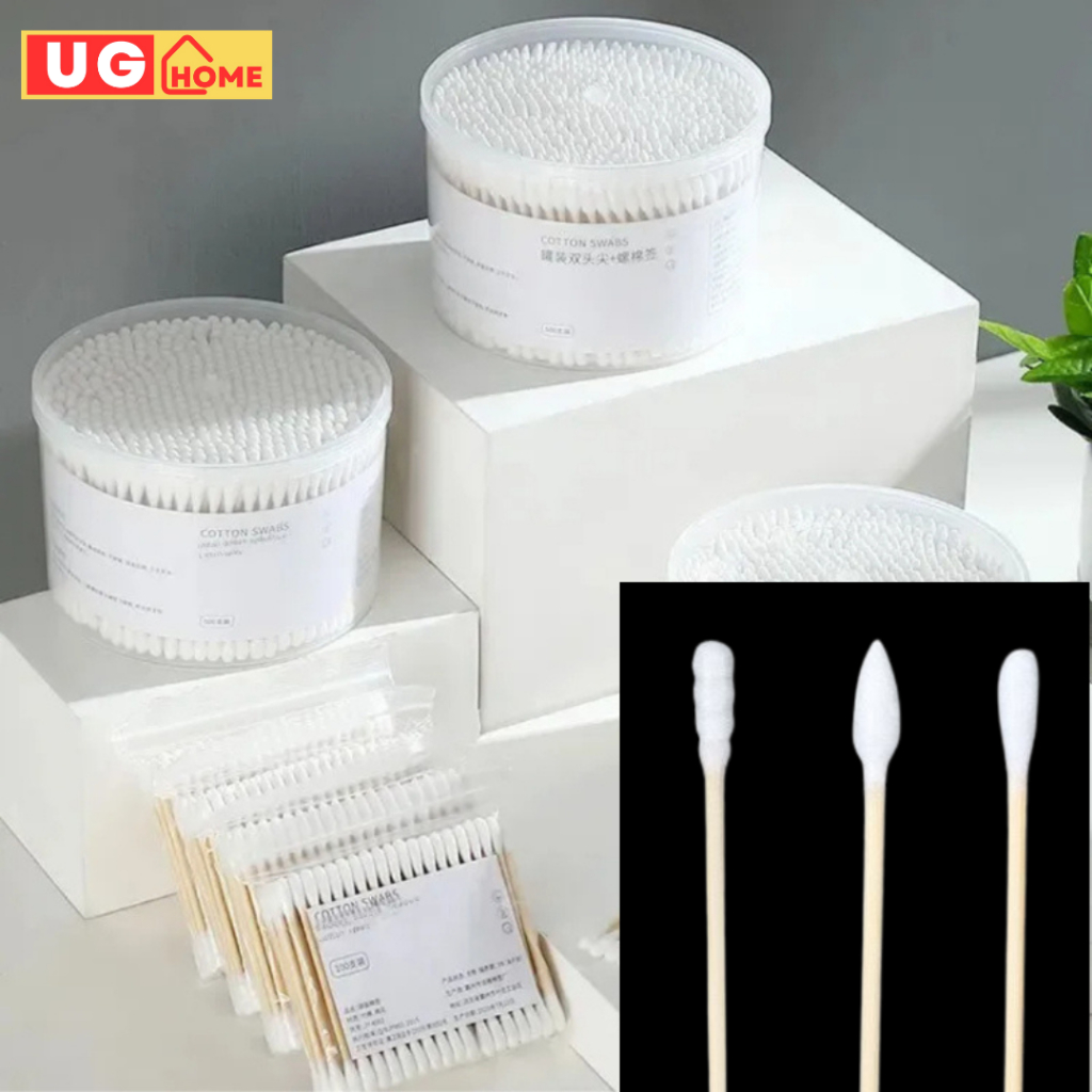 UG Cotton Buds สําลีจมูกหูทําความสะอาดผู้หญิงเครื่องมือแต่งหน้าสําลี Cotton Bud เครื่องมือทําความสะอ