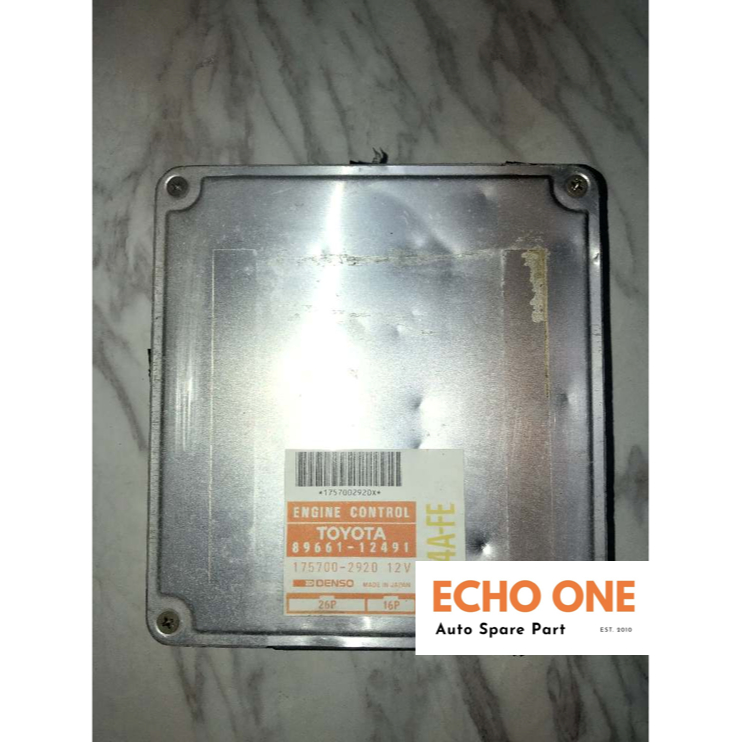 ชุดควบคุมเครื่องยนต์ TOYOTA COROLLA ECU 4A-FE 88661-12491 มือสอง