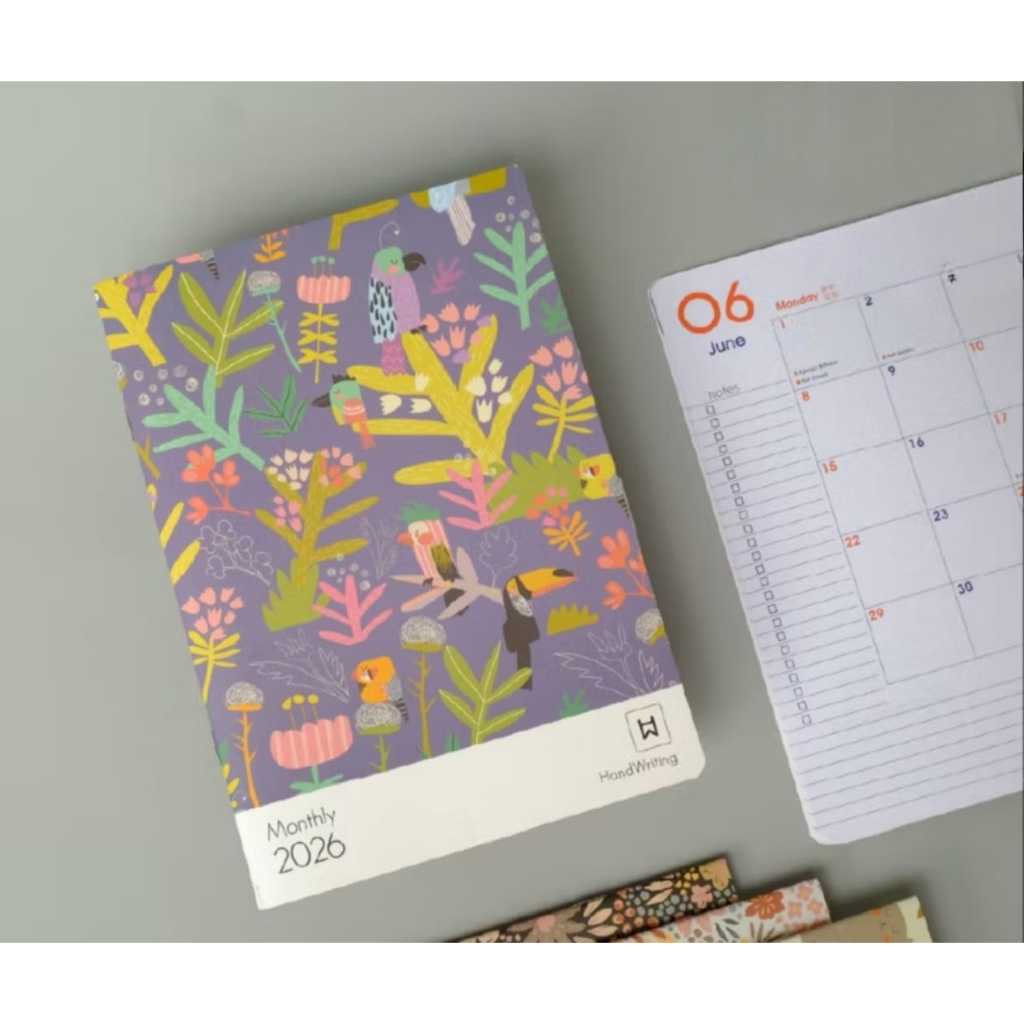 PNS-B5-X B5 FLORAL MONTHLY VIEW PLANNER (STAPLING) 2026