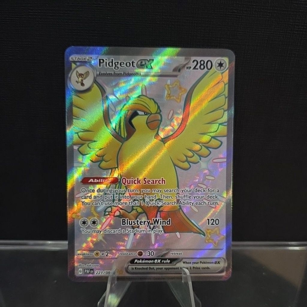 2024 Pidgeot Ex Card (Full Art Holo)