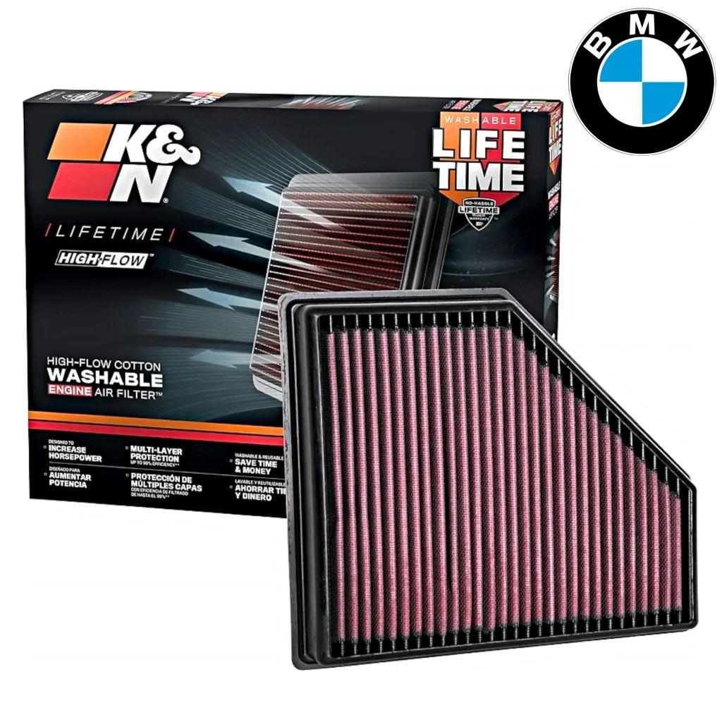 K&N ไส้กรองอากาศเครื่องยนต์ 33-3136 BMW (2019~2026) G20 3series, 2series, 4series,Z4/Toyota Supra A9
