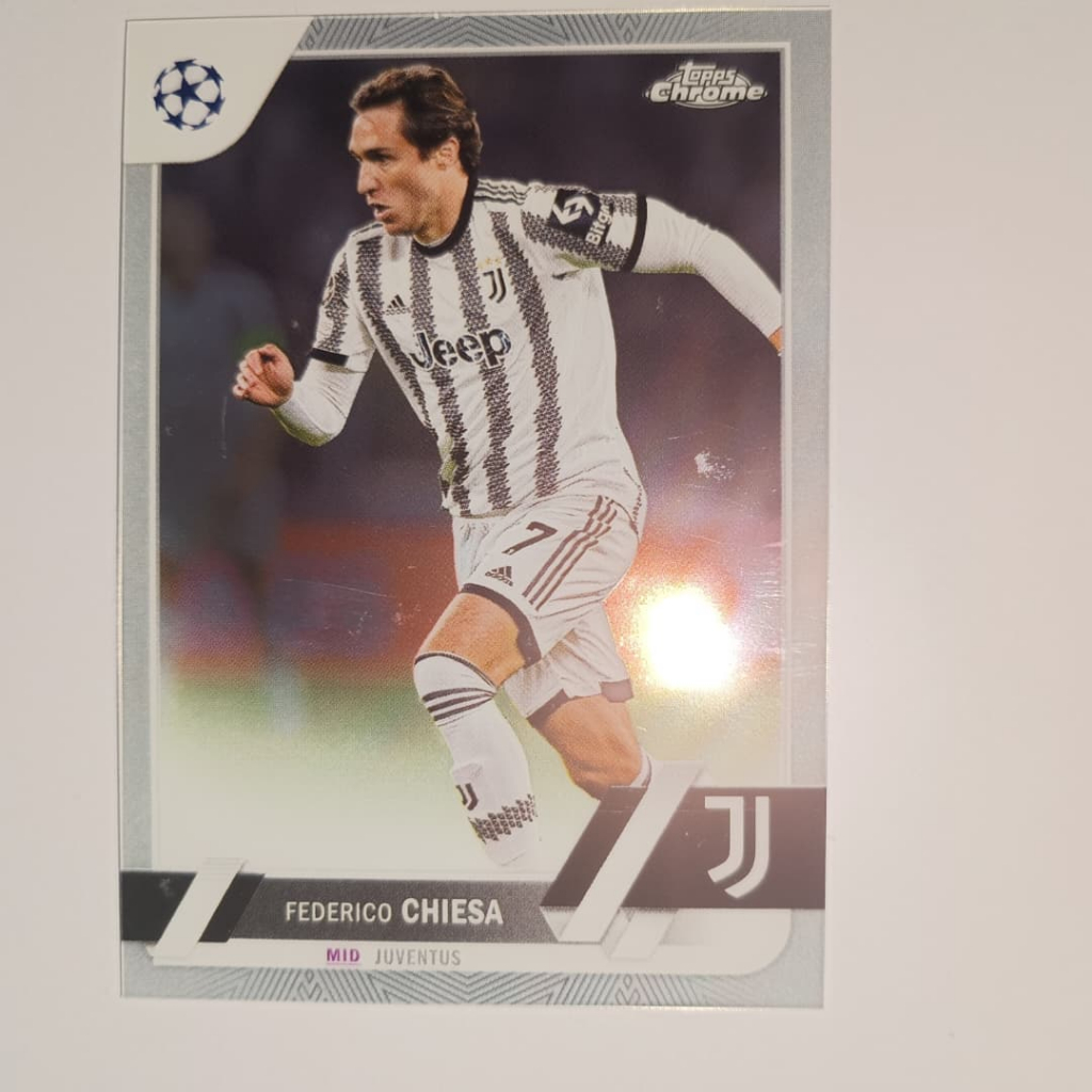 Topps Chrome UCC 2023 การ์ดฟุตบอลยูเวนตุส - Federico Chiesa และอื่นๆ