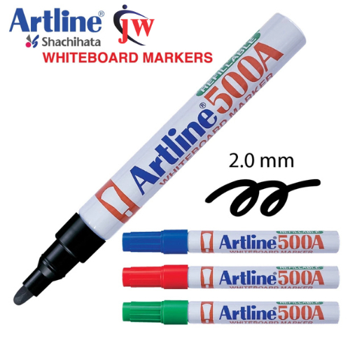 Artline 500A Medium Point Whiteboard Marker 3 สี Vibrant (1DOZ )