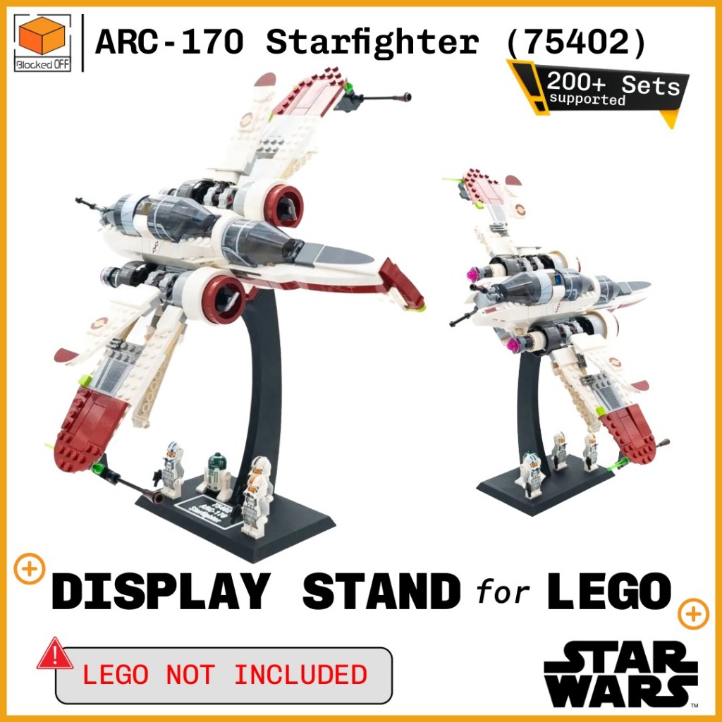 ขาตั้งจอแสดงผลสําหรับ Lego Star Wars ARC-170 Starfighter (75402)