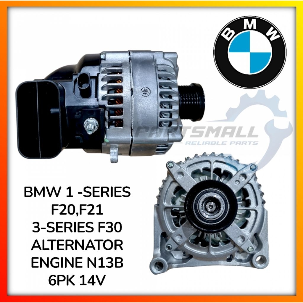 BMW 1-SERIES F20,F21,3-SERIES F30 ALTERNATOR (ENGINE N13B) 6PK 14V