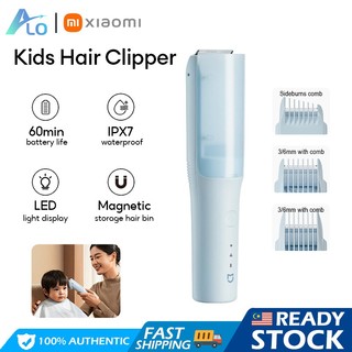 Xiaomi Mijia Kids Hair Clipper Portable Wireless Hair Cutting Trimmer IPX7 Waterproof Ceramic Blade
