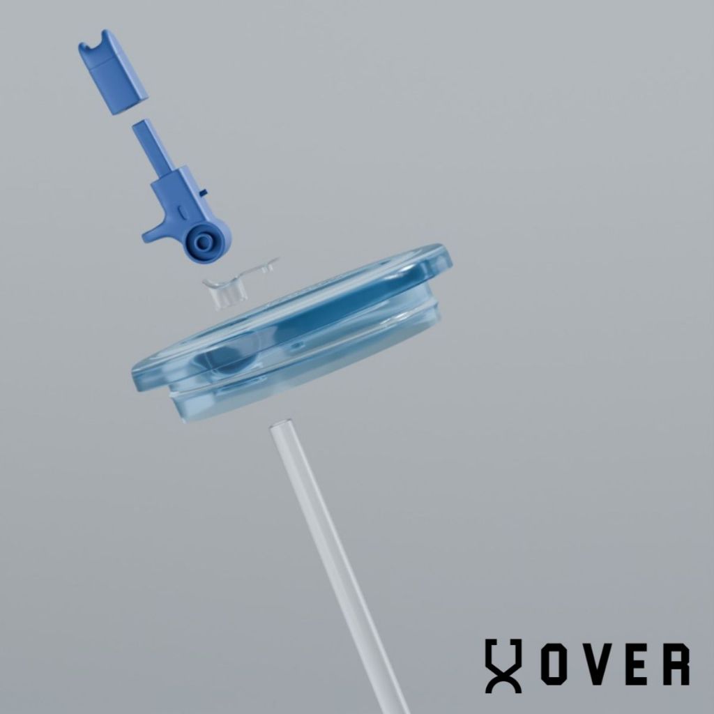 OVER 900ML & 1.2L OVER Cup PopSipTM Cap พร้อมหลอดเท่านั้น Popsip Feature ทําความสะอาดง่าย