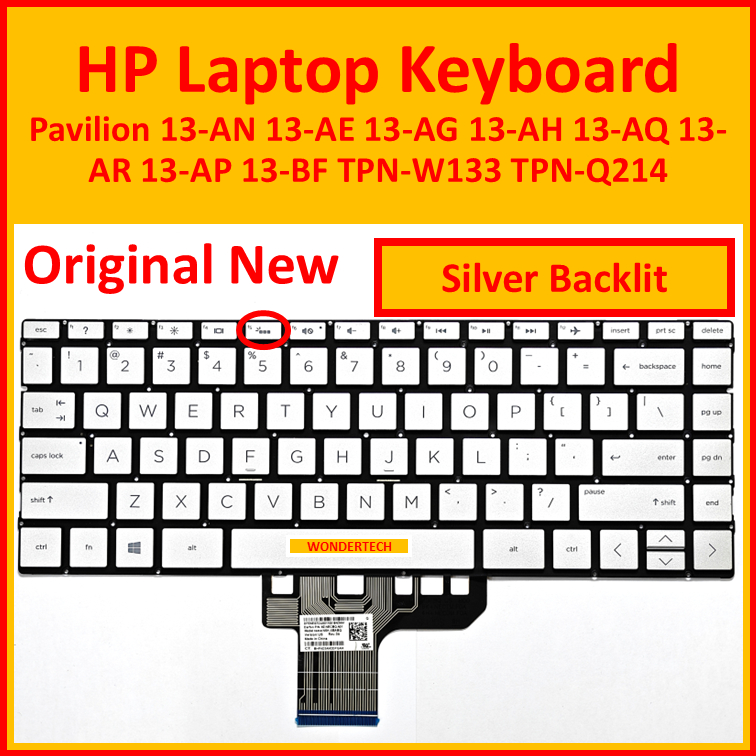 HP Pavilion 13-AN 13-AE 13-AG 13-AH 13-AQ 13-AR 13-AP 13-BF TPN-W133 TPN-Q214 แป้นพิมพ์แล็ปท็อป