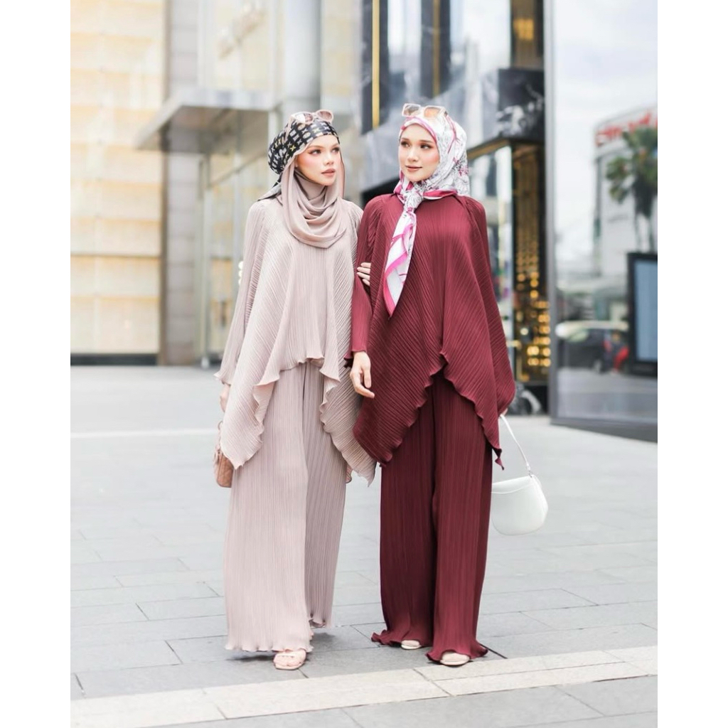 HIJABISTAHUB JULES ชุดสวยใน BURGUNDY