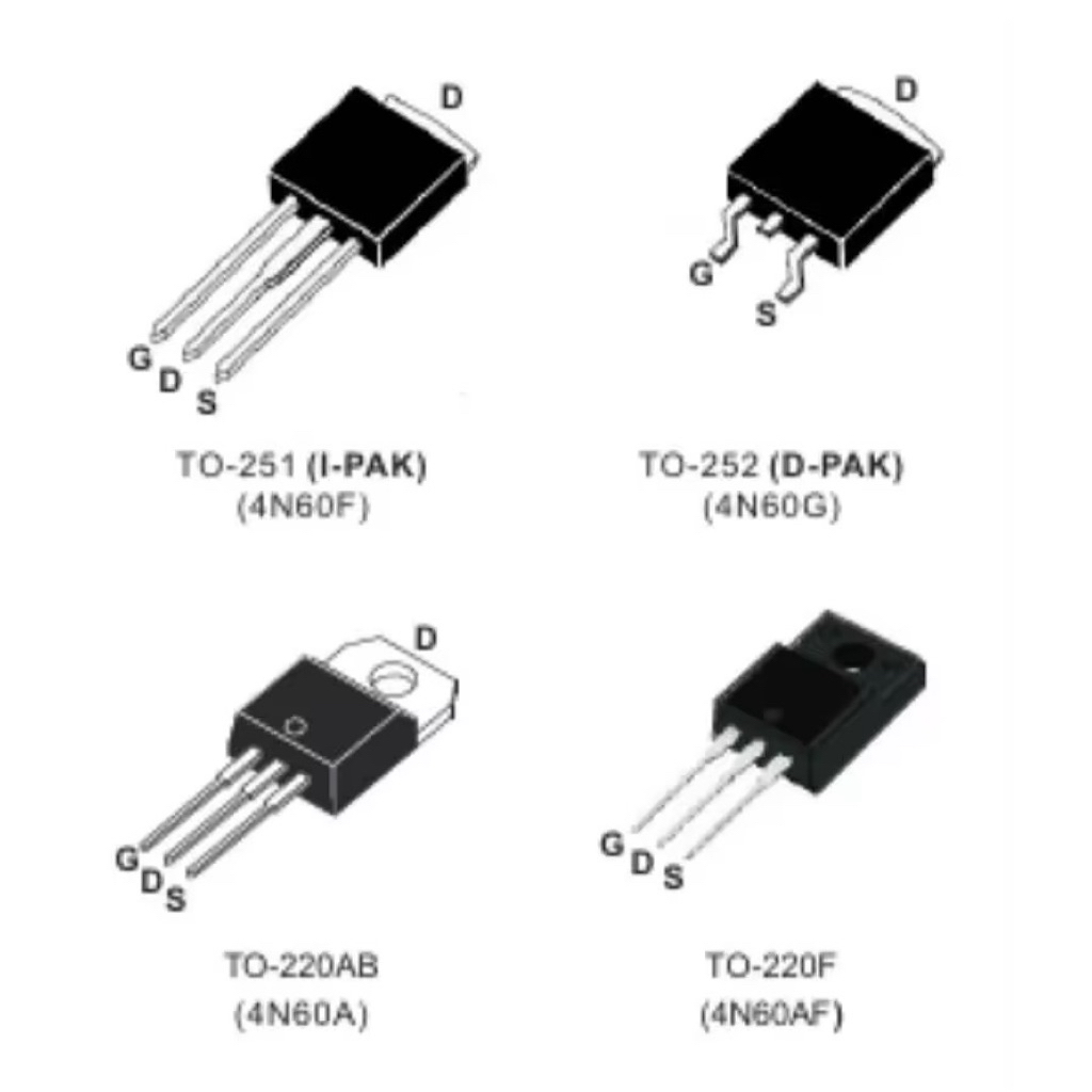 4N60C FQD4N60C FQP4N60C FQPF4N60C FQU4N60C 4N60 N-Channel MOSFET