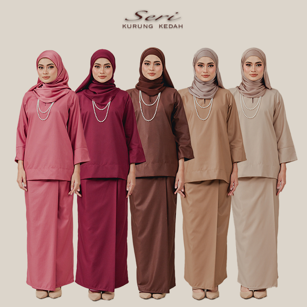 Baju Kurung Kedah Series Kurung Kedah Premium Cotton เสื้อผ้าผู้หญิงชุด