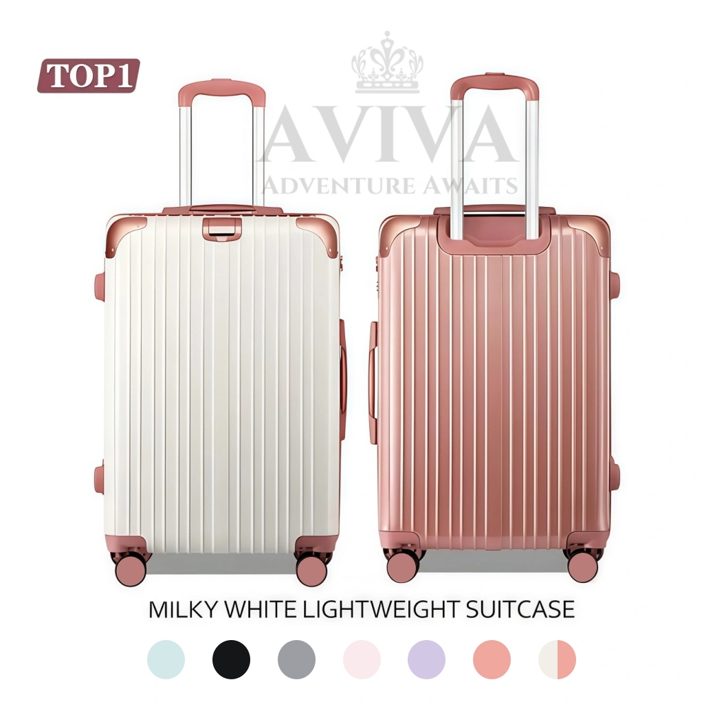 AVIVA 18/20/22/24 นิ้วกระเป๋าเดินทาง, 360 เงียบ universal wheel, hook up ฟรีมือ, Combination Lock, T