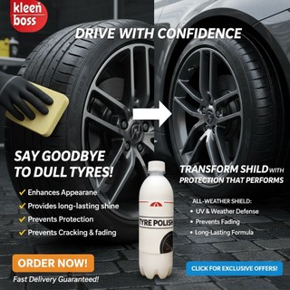 MOMENTIVE Tyre polish KLEENHD | Wax tayar cair (Putih)