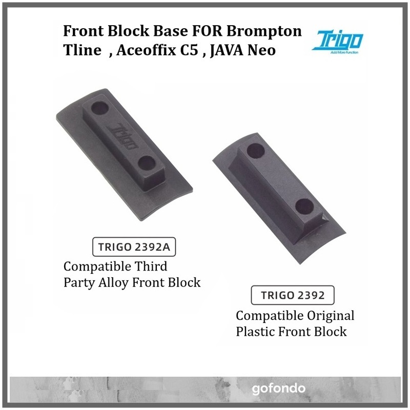 Trigo TLINE JAVA NEO ACEOFFIX C5 Front Carrier Block Adaptor Base