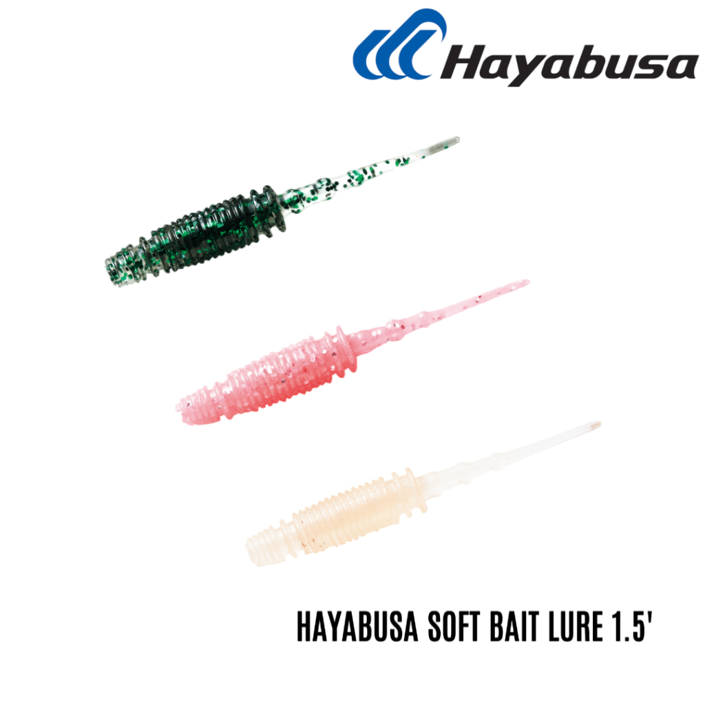 HAYABUSA - FS306 SOFT BAIT LURE 1.5INCHES X 8PCS AJING LURE LIGHT เกมเกม FINESS