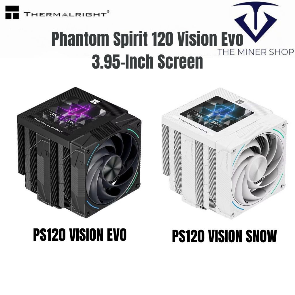 Thermalright PHANTOM SPIRIT 120 VISION EVO 3.95 นิ้วหน้าจอ CPU Air Cooler 7 ท่อความร้อนหม้อน้ํา CPU
