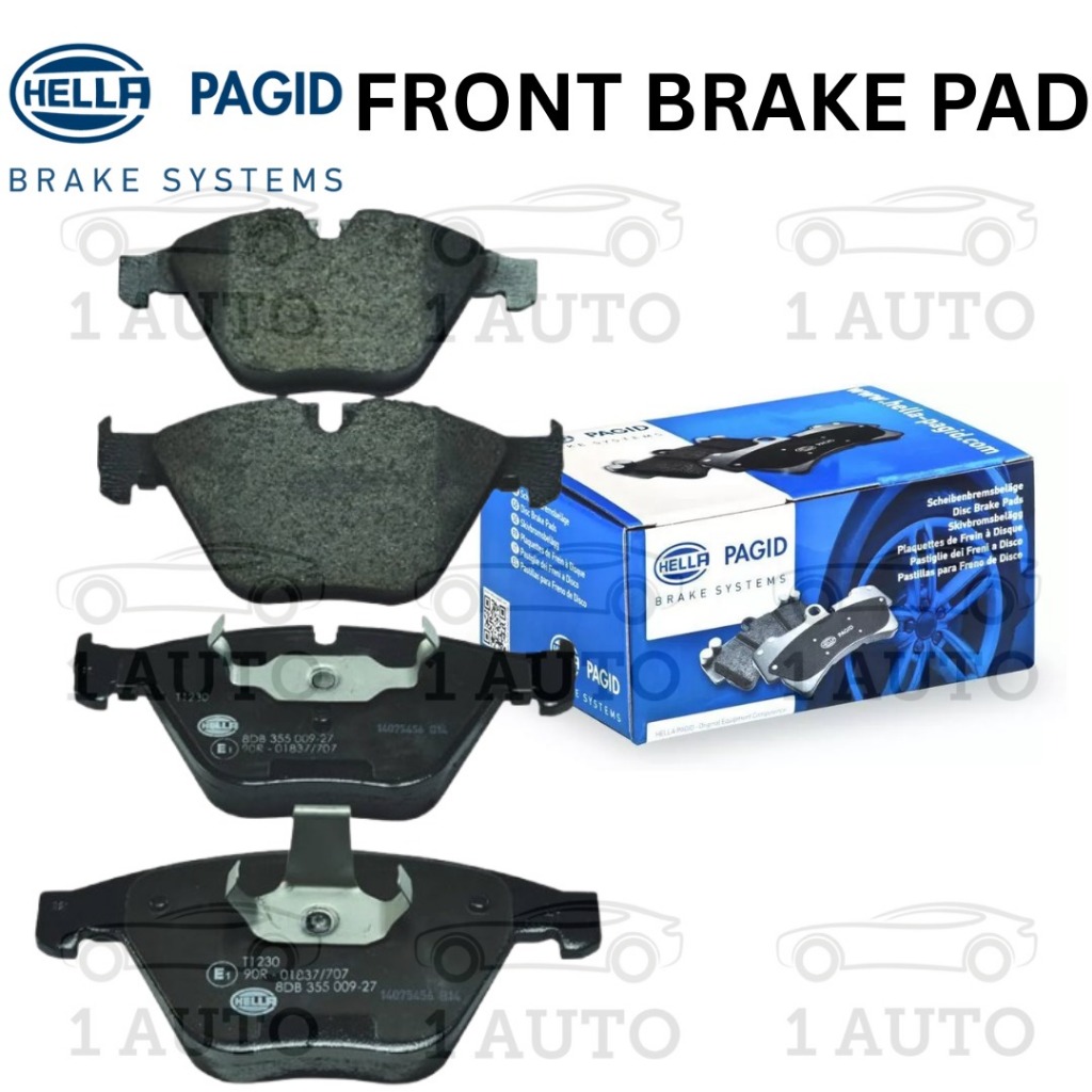 HELLA PAGID ผ้าเบรคหน้า BMW E60 520i 523i 525i 530i 530d E66 730i E63 645Ci E89 Z4 35I E92 335i E92 