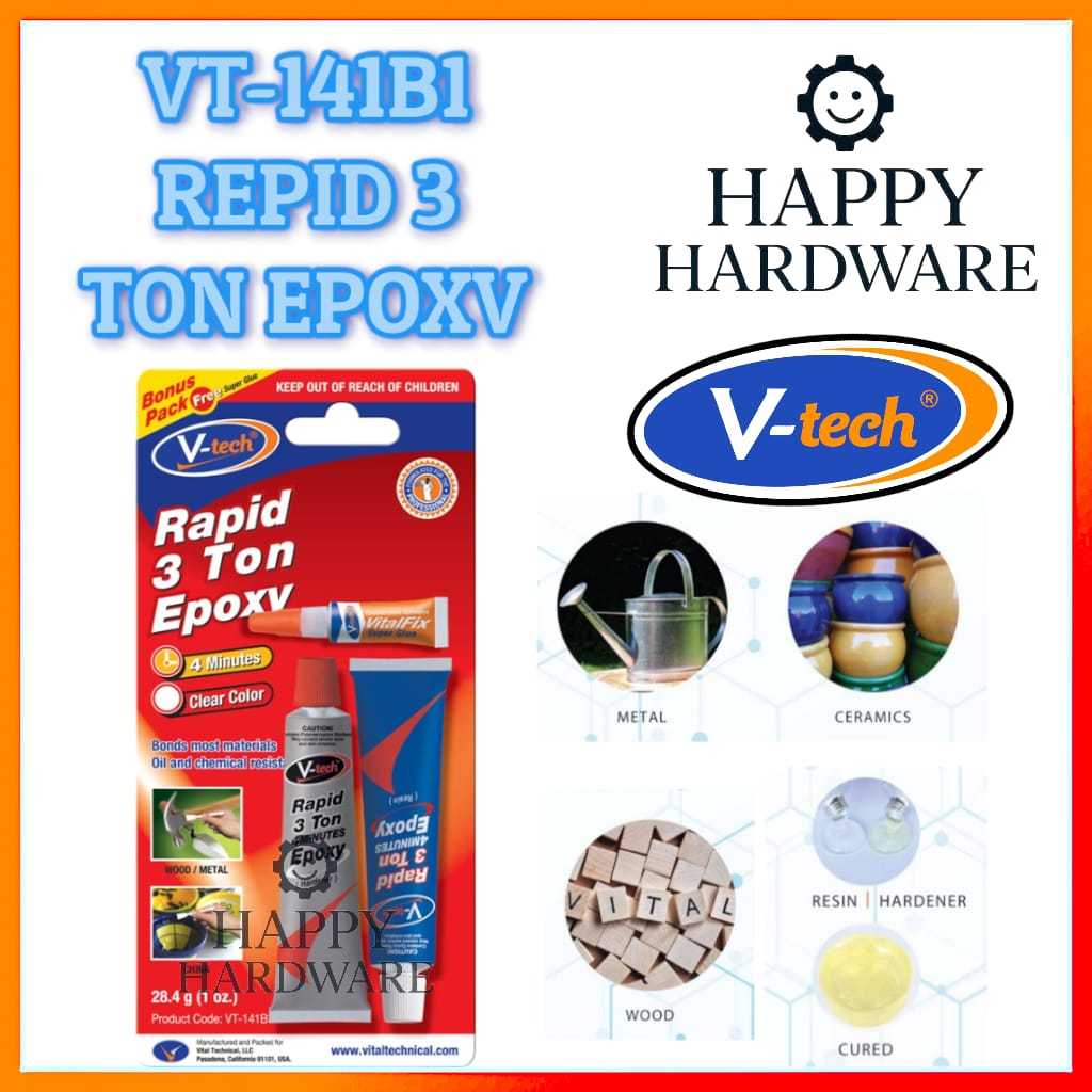 VT-141B1 V-TECH RAPID 3 TON EPOXY 快速 3 .氧树环