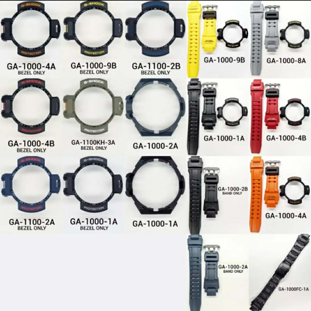 BAND AND BEZEL GA1000 GA1100 REPLACEMENT PARTS