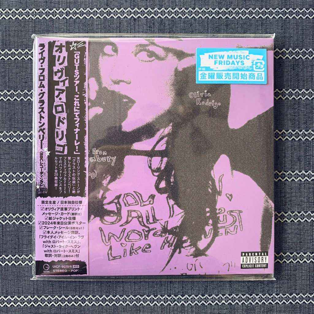 Olivia Rodrigo - Live From Glastonbury (การบันทึก A BBC) [Japan Limited Edition] 2 CD + โปสเตอร์ + ส
