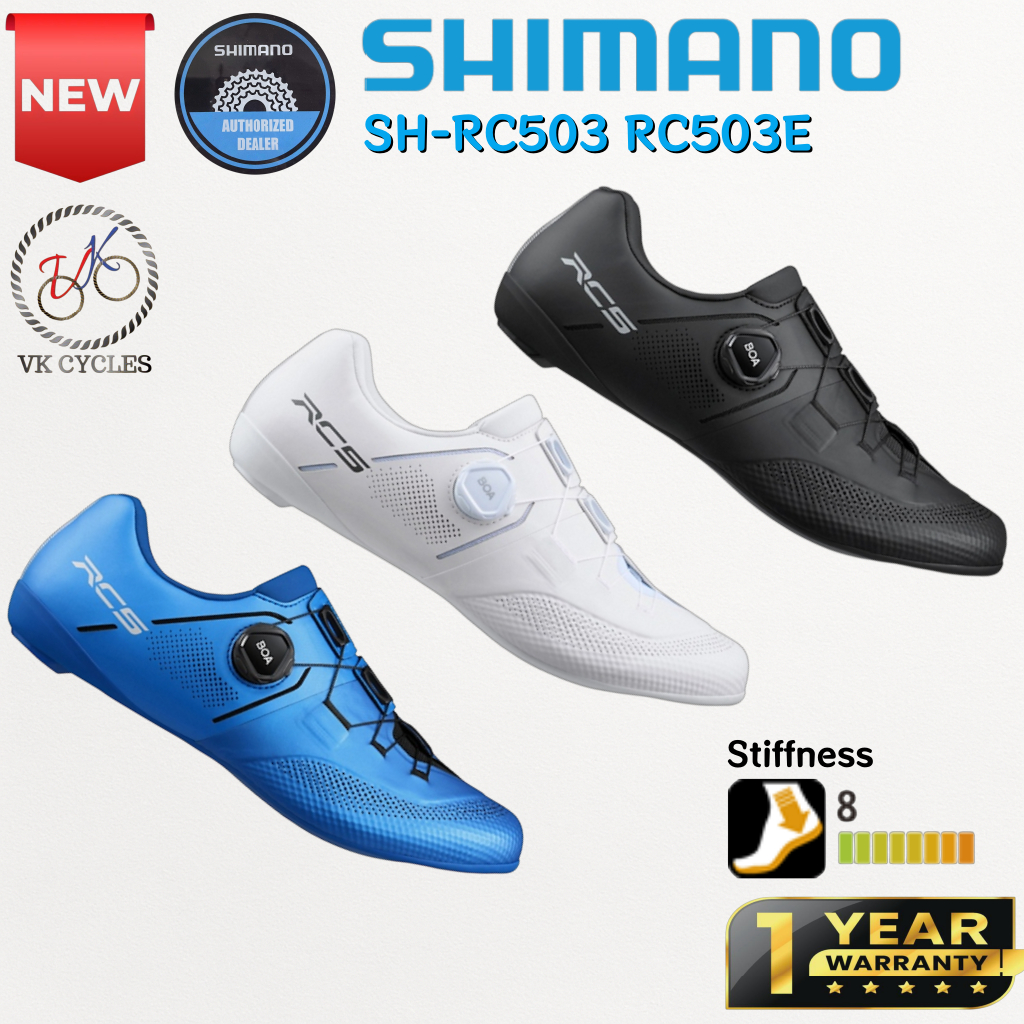 - SHIMANO SH-RC503E RC503 RC3 รองเท้าจักรยานเสือหมอบ (WIDE) 38 39 40 41 42 43 44 45 46 BLACK, WHITE,