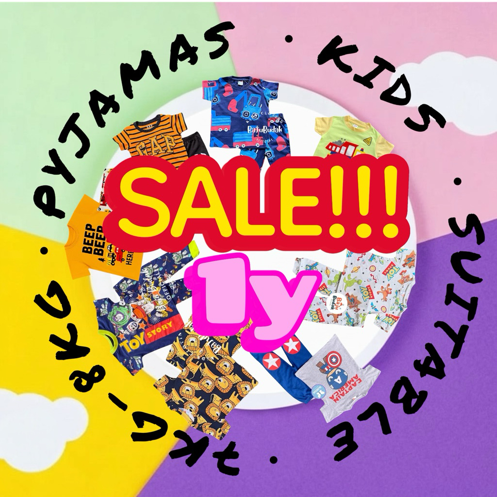 1Y PYJAMAS COTTON •BOY•KIDS MIX BRAND