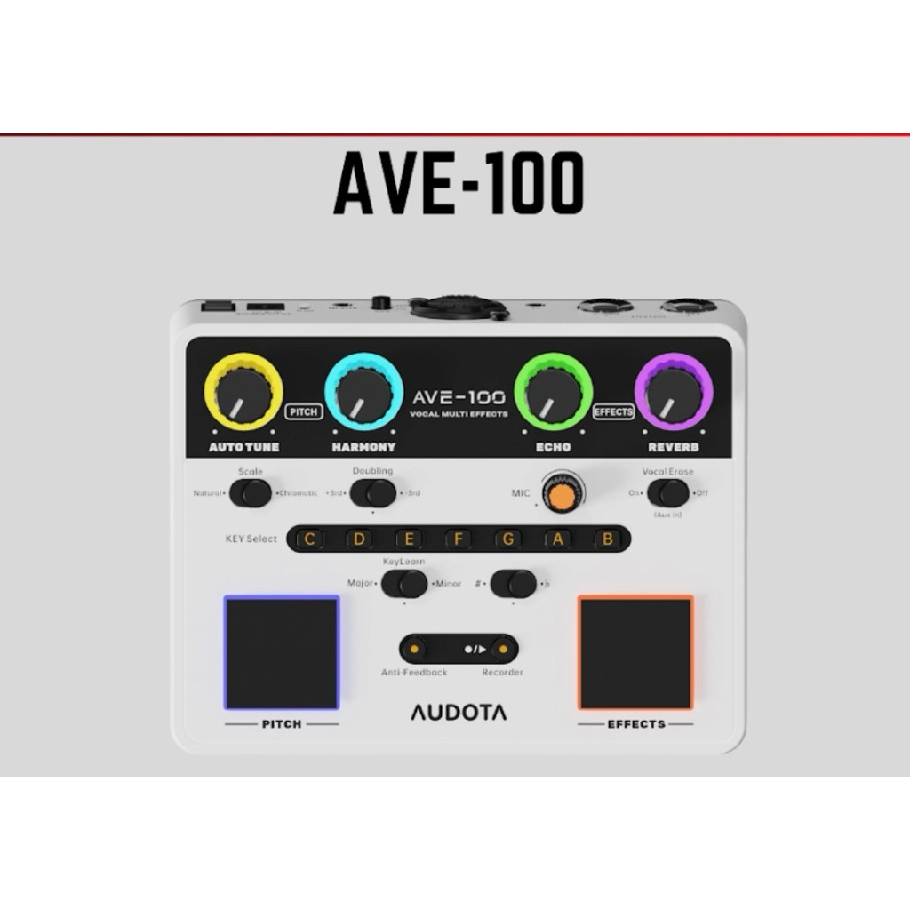 โปรเซสเซอร์ Audota AVE-100 Vocal Multi-Effects ( AVE100 AVE 100 )