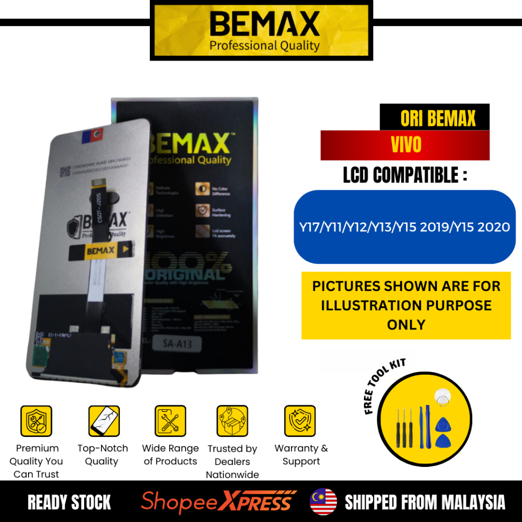 [BEMAX] จอแสดงผล LCD สําหรับ VIVO Y17/Y11/Y12/Y13/Y15 2019/Y15 2020