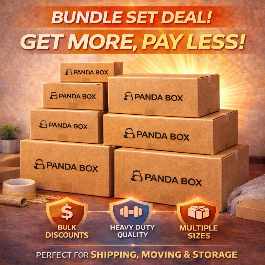 Panda Box Strong Carton Boxes - 20 ชิ้น Set