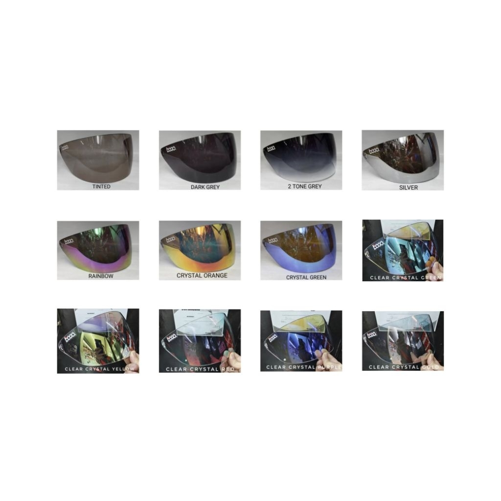 Bogo Helmet Visor Bg20 Clear Crystal Day & Night - Sgv Cruiser 2 / Sgv Rider 2 / sgv kids