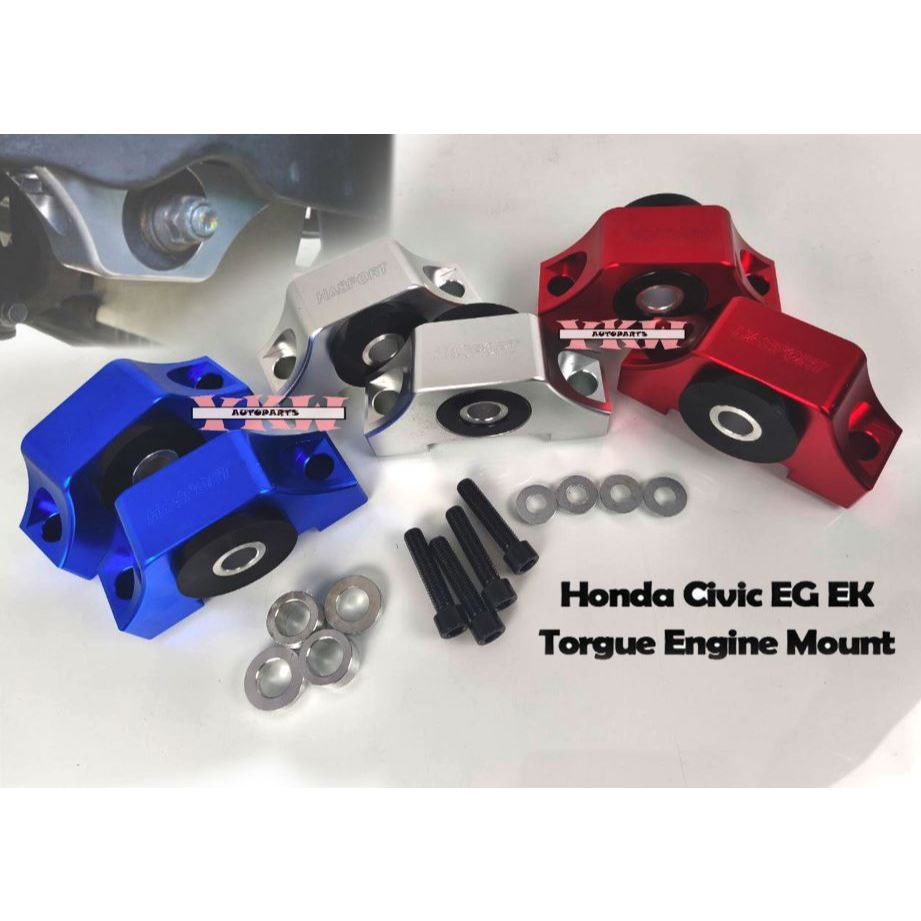 HASPORT ตัวยึดเครื่องยนต์ Torgue ด้านหน้า Honda Civic EG EK เครื่องยนต์ Billet มอเตอร์แรงบิดชุด B16 