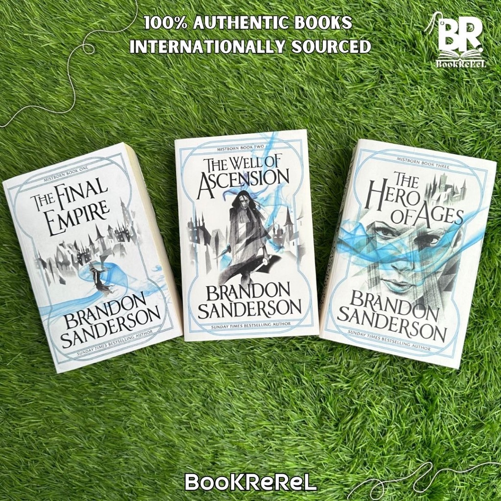 The Final Empire, Well of Ascension, Hero of Ages (Mistborn) Brandon Sanderson (UK, ปกอ่อน)