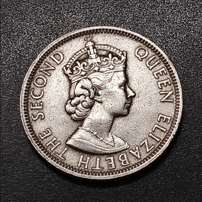 Malaya Queen Elizabeth II 50 Cent 1958