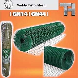 ~ Gajah 3feet x 40feet ลวดตาข่ายเคลือบ PVC สีเขียว