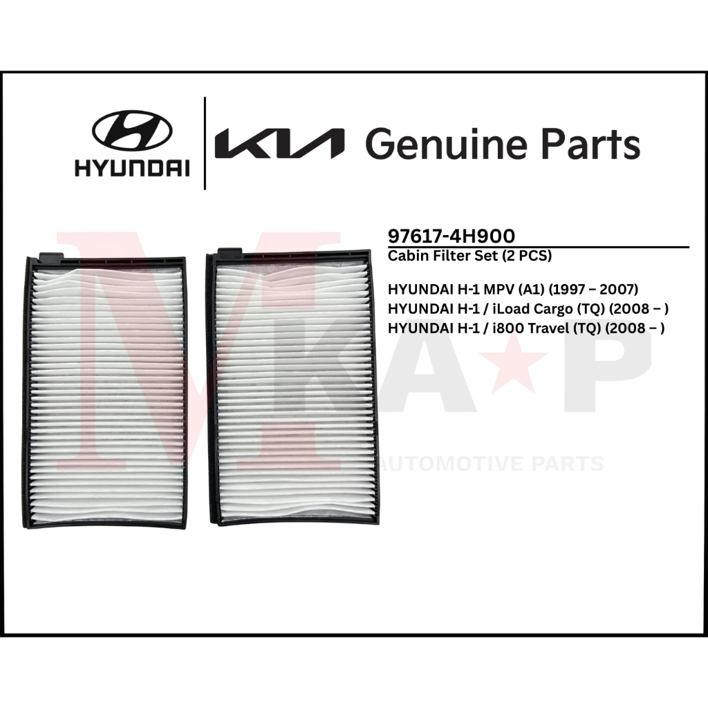 ชุดกรองห้องโดยสารเหมาะกับ Hyundai H-1 / iLoad / i800 (976-717-4H900)