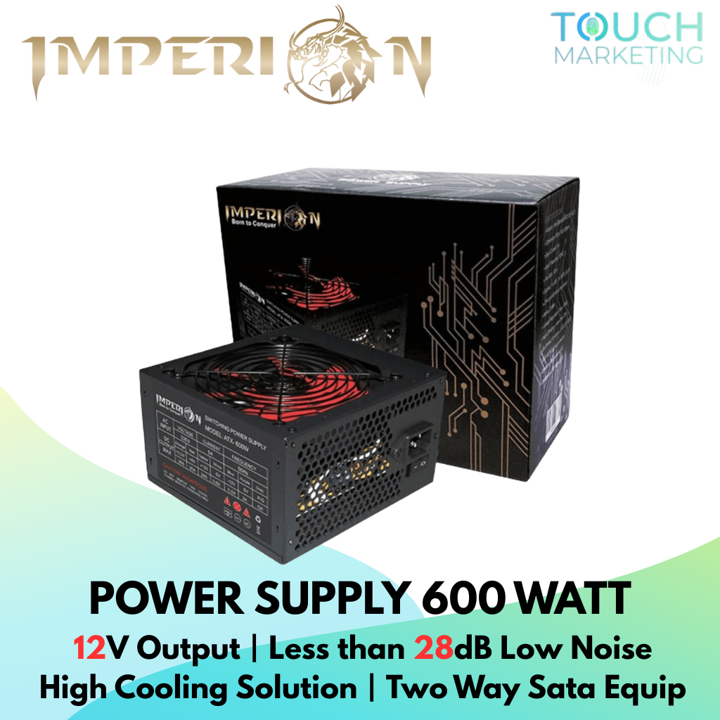 IMPERION EXTREME SERIES ATX 600WATT พาวเวอร์ซัพพลาย
