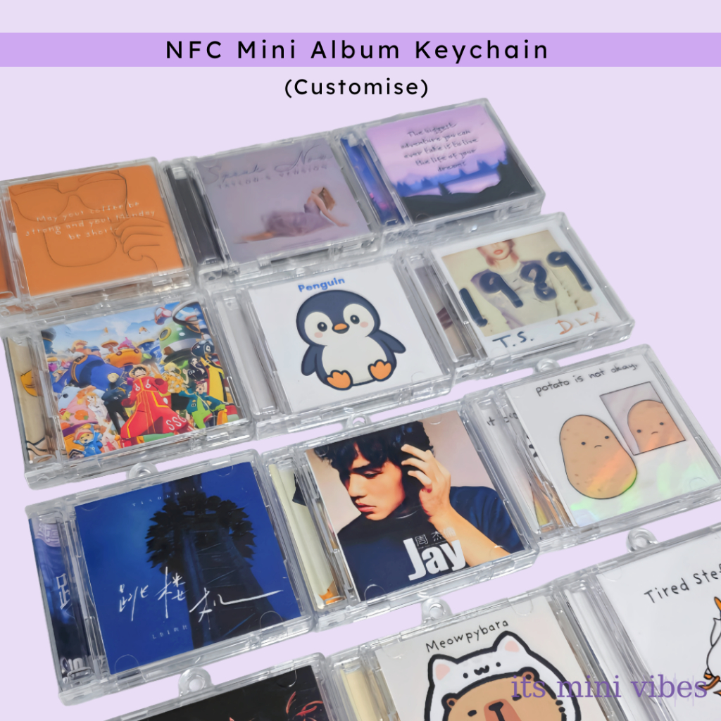 พวงกุญแจ NFC Mini Album | พวงกุญแจเพลงรูป | แตะเล่นเพลง