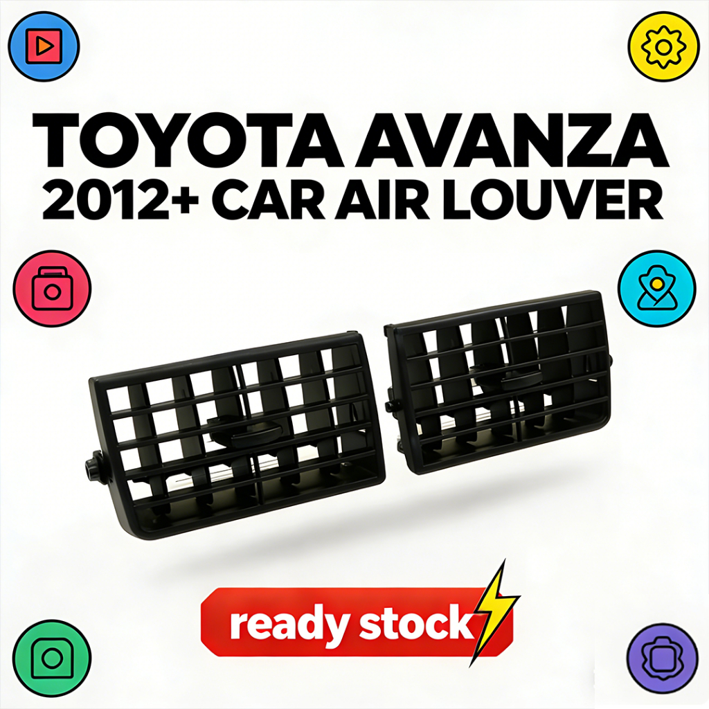 Toyota Avanza 2012 Air Vent 1PC - Front Center ซ้าย/ขวา AC Louver อะไหล่ Toyota Avanza A/C Air Flow 
