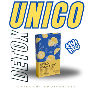 [TRY ME PACK] ORIGINAL UNICO LEMON T-TOX 4 sachet Halal Minuman Kurus Detox