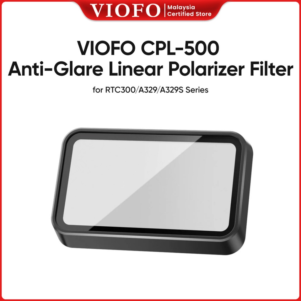 VIOFO CPL-500 กรองด้านหลัง เลนส์โพลาไรซ์แบบวงกลมป้องกันแสงสะท้อนสําหรับ RTC300/A329/A329S Series
