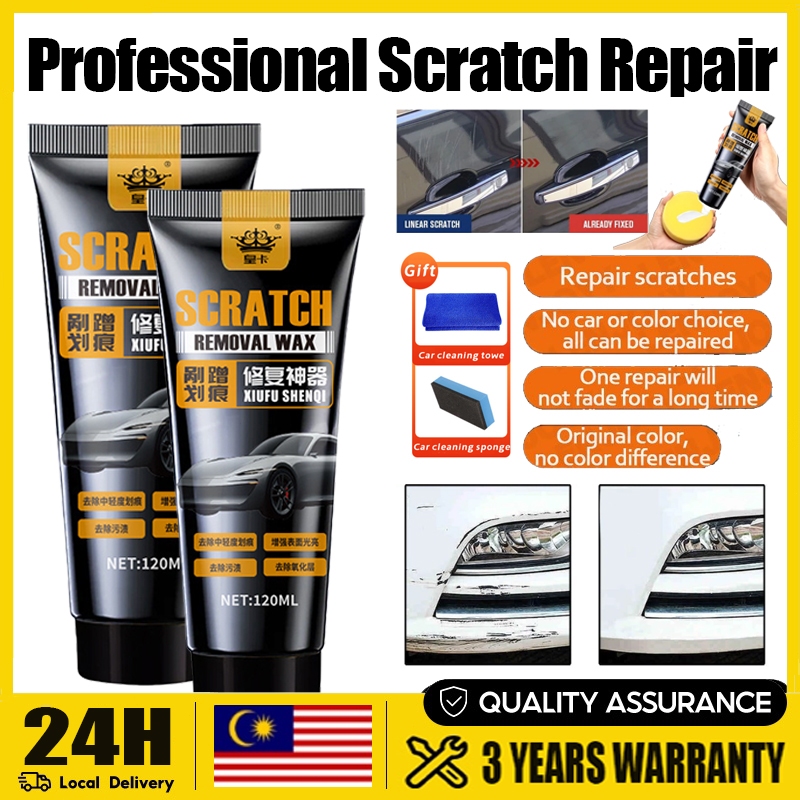 Car Scratch Remover Scratch Remover 120ML Wax Hilangkan Calar Kereta Polish Kereta Calar Car Scratch