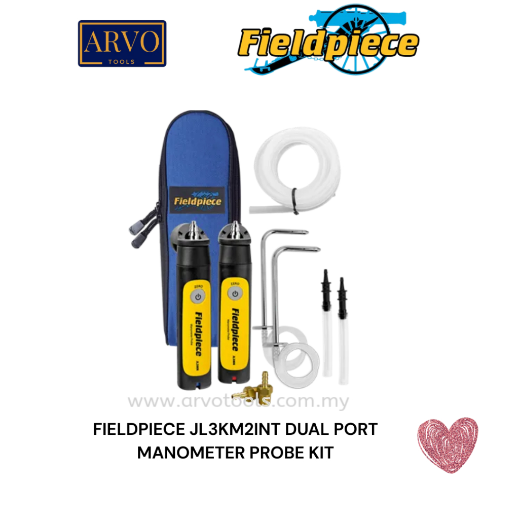 FIELDPIECE JL3KM2INT - JOB LINK SYSTEM DUAL PORT MANOMETER PROBE KIT