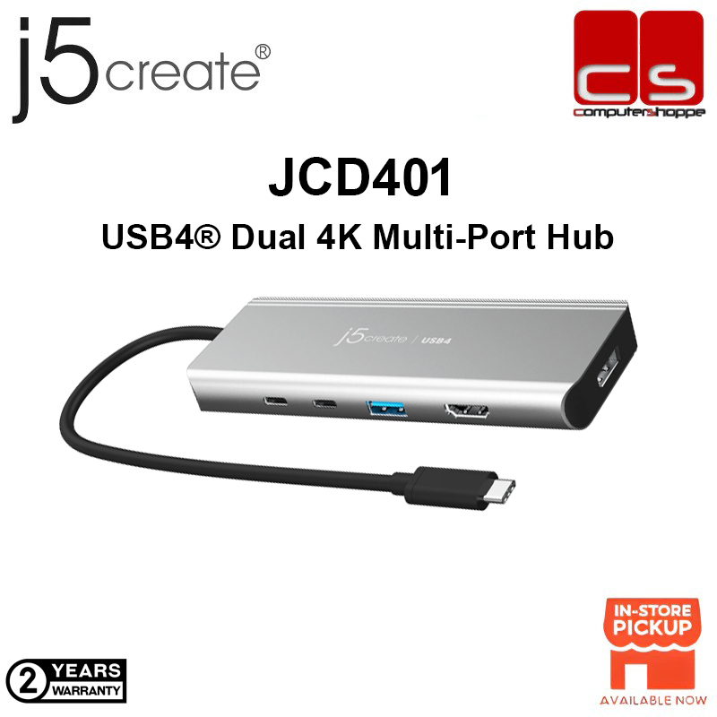 J5CREATE JCD401 (USB4 Dual 4K Multi-Port Hub)