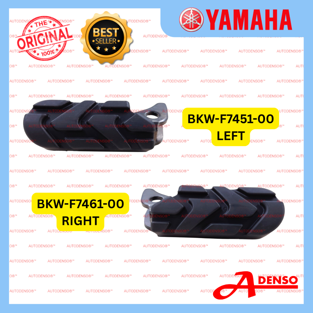 PG1 FOOTREST ด้านหน้าซ้าย/3 & RIGHT/ 4 (ORIGINAL100%YAMAHA) BKW-F7451-00 LH BKW-F7461-00 RH