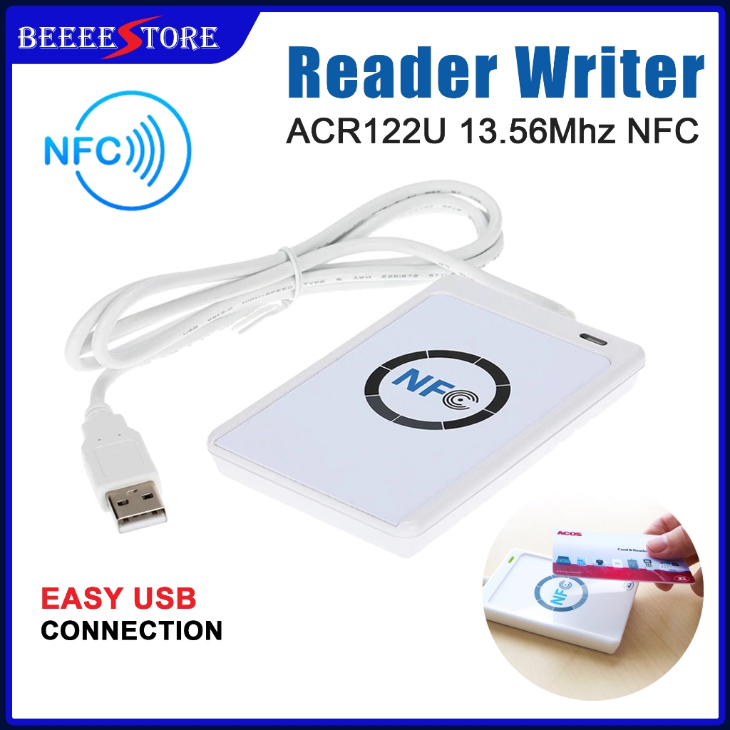 เครื่องอ่านการ์ด USB NFC Writer ACR122U-A9 เครื่องอ่านการ์ด RFID แบบไร้สัมผัส Windows ไร้สาย 13.56Mh