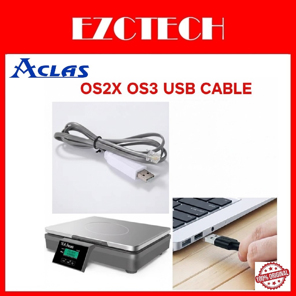 Aclas OS2X OS2 OS3 Scale Machine สาย Usb